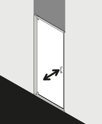 Kermi douchescherm STINA ST1WPL