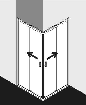 Kermi douchescherm STINA STED4