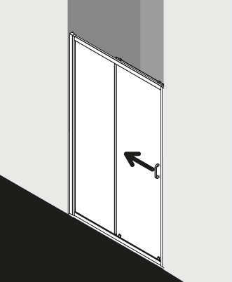 Kermi douchescherm STINA ST2GDL