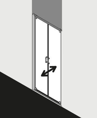 Kermi douchescherm STINA STPTDL