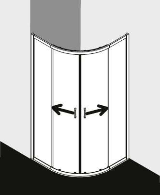 Paroi de douche Kermi STINA STR55